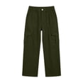 thumbnail image 4 of VBVC Women's Cargo Denim Pants with Pockets , High Waisted Wide Leg Jeans For Women, S-2XL, 4 of 4