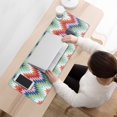 thumbnail image 3 of Long Mouse Pads for Desk,Colorful Geometric Chevron Pattern Desk Mats on Top Of Desks, Desk Mouse Pad Extra Large with 3mm Non-Slip Base and Stitched Edge for Gaming,Office,Work,Home 31.5"x11.8", 3 of 6