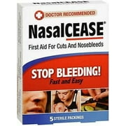 NasalCEASE Nose Bleed & Wound Packings 5 Sterile Packings / Box ( 1 box )