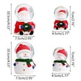 thumbnail image 5 of PatungKu Christmas Santa Claus Snowman Shape Snow Globe LED Lighted Luminous Glowing Round Ball Xmas Desktop Decoration Gifts, 5 of 17