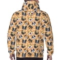 thumbnail image 7 of Fotbe Men's Hoodie with Cute Dogs Head Pattern - Kangaroo Pocket Pullover Hooded Sweatshirt, Perfect for Daily Wear, Travel, and Home-X-Large, 7 of 7