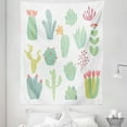 thumbnail image 1 of Cactus Tapestry, Hand Drawn Cacti Pattern Blossoming Houseplants Potted Thorny Tropical Succulents, Fabric Wall Hanging Decor for Bedroom Living Room Dorm, 5 Sizes, Multicolor, by Ambesonne, 1 of 1