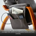 thumbnail image 6 of Massage Rocking Chair Sofa with Remote Control, Single Heated Chair with 4 Vibration Motors, Wood Frame & Storage Pockets, PU Ergonomic Massage Recliner Lounge for Home, S6780, 6 of 8