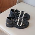 thumbnail image 5 of Ovbmpzd Sandals for Girls Size 7 Black Low Heels Bow Summer Closed Toe Sandals Dress Party Princess Adjustable Straps Wedding Shoes for Little Big Kid, 5 of 6