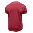 thumbnail image 5 of Gamivast Henley Shirts for Men Short Sleeve Slub Texture Button Placket Tee Shirts Slim Fit Plain Summer Casual Shirts Breathable Daily Beach Holiday, 5 of 6