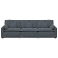 thumbnail image 3 of vidaXL Modular Sofa with Cushions Dark Grey, 3 of 5
