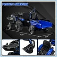 thumbnail image 1 of Juibresa 3-in-1 24V Kids Ride-On Tractor with Remote Control, Excavator, Trailer, EVA Tires & LED Lights, Powered Ride On Excavator & Trailer for Kids Gifts, Blue, 1 of 5