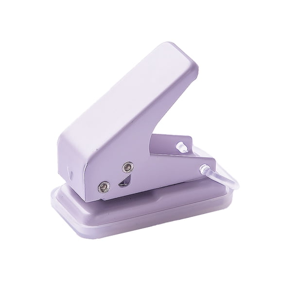 WHEANG Single Hole Punch 6Mm 1/4 Inch Circle Holes 10 Sheet Punch Capacity Tiny Portable Hole Puncher for Paper Chipboard Index Cards Card Stock and Art Project One Size Purple