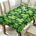 thumbnail image 4 of Dreamtimes St Patrick's Day Clover Tablecloth, Waterproof Washable Polyester Square Table Cover, Durable Tablecloth for Kitchen Dining Table Party Decor ( 60"x 108"), 4 of 7
