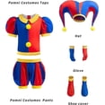 thumbnail image 4 of Pomni Costumes Set Kids Circus Cosplay Costume Hallowen Birthday Party, 4 of 6