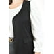 thumbnail image 4 of Chaleco Largo Roman Fashion Tipo Gamuza Negro Talla Extra, 4 of 7