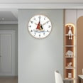 thumbnail image 6 of FHBVT Wall Clock, Silent Non-Ticking Quartz Decorative Clock, Easy to Read, 8-Inch, Battery Operated, Modern Multicolor Design, Perfect for Bedroom, Kitchen, Office, or Living Room, 6 of 8