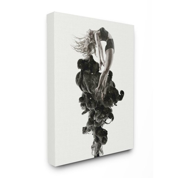 The Stupell Home Decor Collection The Milky Way Above A Mountain Range Canvas Wall Art