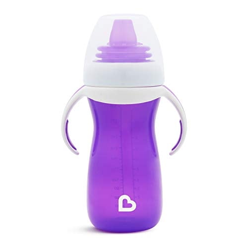 Munchkin Gentle Transition Sippy Cup con asas de entrenador, 10 oz, púrpura Munchkin NA