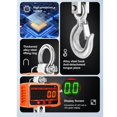 thumbnail image 3 of Báscula Colgante Digital, Báscula De Grúa Electrónica Pantalla LED De 0,8 Pulgadas KG LB N Unidades De Medición Para Pesaje De Equipaje De Pesca Industrial, 3 of 7