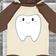 thumbnail image 4 of Inktastic Cute Tooth Boys or Girls Long Sleeve Baby Bodysuit, 4 of 5