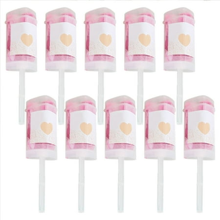 

Xinqinghao 10 Pack Wedding For Graduation Girls Shower Bride Anniversary New Years Birthday Party Supplies Heart Shaped Pusher Decoration Paper D
