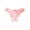 Pink, variant on Womens Seamless Underwear Sexy Bow Tie Crotchless Underwear Lace Cutout Sheer Panties Naughty Soft Thongs Stretch Erotic Briefs Low Waist Thong