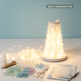 thumbnail image 3 of DIY Lighted Sea Glass‑Style Lighthouse Kit Collection, Hand‑Made LED Light‑Up Craft Kit, Complete Supplies for Seasonal Tabletop Home Decoration, 3 of 6