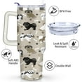 thumbnail image 3 of Insulated Dog Lover Tumbler for Women - 40oz Leakproof Travel Mug with Handle & Straw - Cute Puppy Gift Coffee Cup, 3 of 7