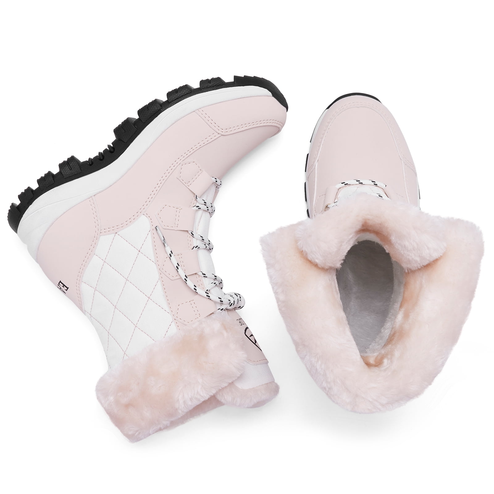 Snow Boots for Women Waterproof Outdoor Hiking Shoes Winter Warm Mid Calf Boots