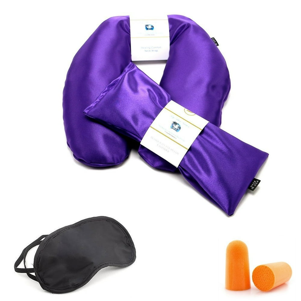 Eye Pillow Vacation Organic Flax Seed Filled Lavender Eye Pillow