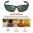 thumbnail image 2 of Sport Wrap Around Polarized Sunglasses for Men Women Running Driving Fishing UV400 Sun Glasses, 2 of 7