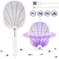 thumbnail image 3 of Electric Mosquito Killer, Mosquito Attraction 2-in-1, 3000V USB Rechargeable Electric Fly Swatter with Charging Base, Electric Fly Trap for Mosquitoes, 3 of 5