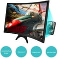 thumbnail image 4 of Qishi 12'' 3D Curved Screen Magnifier for Mobile Phone, HD Magnifier Projector Screen Enlarger for Videos, Movies, Games, Foldable Phone Stand with Screen Amplifier, Compatible with All Smartphones, 4 of 7