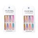 thumbnail image 4 of 48 Pcs Press On Nails Coffin, Long Fake Nails Rainbow Gradient Color Glossy Acrylic Ballerina False Nails For Women And Girls Rainbow, 4 of 4