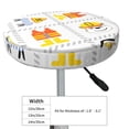 thumbnail image 4 of Hirioo Construction Equipments Worker for Round Bar Stool Seat Covers Washable Stool Cushion Slipcover Elastic Bar Chair Covers for 12-14 Inch Chair-12 inch, 4 of 7