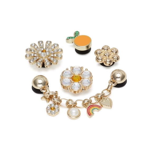 Crocs Jibbitz Everything Nice Gem Mix Shoe Charms, 5 Pack