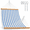 Blue Stripes, variant on Double 2 Person Blue Stripes Hammock with Spreader Bar, Outdoor Patio Poolside Beach Use