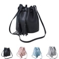 thumbnail image 2 of Bucket Bag Fashion Drawstring Tassel Vintage Crossbody Bag Shoulder Purse, 2 of 8