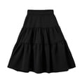 thumbnail image 4 of Girls Pleated Skirt, Girls A Line Cake Skirt, Puffy Solid Color Short Skirt, Casual Back To School Bottoms For Girls Ages 7–15, 4 of 4
