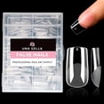 thumbnail image 1 of Uñas postizas UNA GELLA cuadradas, 216 piezas, preformadas, transparentes, 12 tamaños, 1 of 7