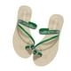 thumbnail image 1 of Amzcrzy Zapatos de mujer,Zapatos de mujer,Zapatillas de mujer, Pantuflas de mujer con punta de diamantes de imitación y suela plana con personalidad europea. Sandalias Mujer Zapatillas De Casa, 1 of 8