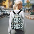 thumbnail image 7 of FORMRS Mini Backpack Purse for Women Quilted Travel Daypack Casual Shoulder Bag, Green Penguins Pattern, 7 of 7