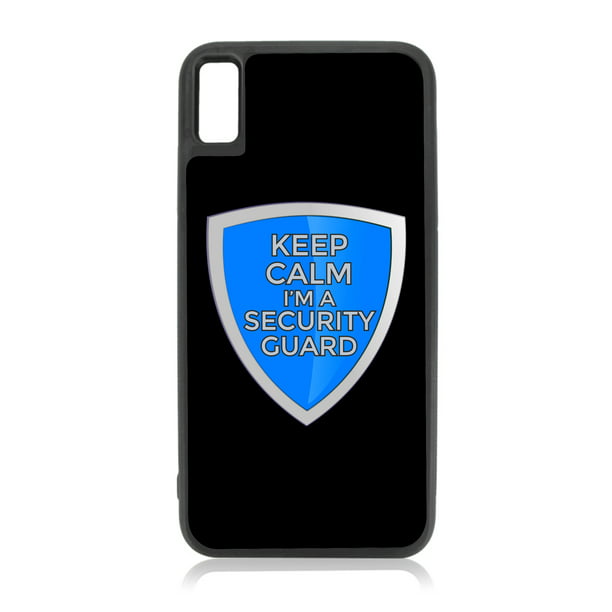 Quote Keep Calm I'm a Security Guard - Career Job Profession Gratitude  Thank You Appreciation Quotes Compatible with iPhone 11 Pro Case Black TPU  