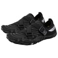 thumbnail image 6 of Mens Quick-Dry Water Shoes Adjustable Straps Non-Slip Lightweight Aqua Shoes for Beach Fishing Kayak Black,Size 9, 6 of 8