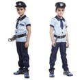 thumbnail image 1 of Disfraz de policía Salvador para niños Azul, 1 of 10