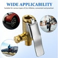 thumbnail image 4 of Locking Tire Air Chuck: 2 Pcs Lock Inflate Locking Air Chuck Tire Inflator Pump Adapter Quick Connect Inflator With Release Button For Air Compressor Guage Pump, 4 of 8