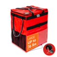 thumbnail image 1 of KELN Sac Fourre-Tout Roulant Rouge sur Roues &ndash; Chariot d'Épicerie Pliable Durable avec Fermeture Éclair Imperméable &ndash; Sac de Courses Pliable, 1 of 7