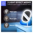 thumbnail image 3 of Makeup Mirror With LED Lights USB Rechargeable 180 Degree Rotation Professional Beauty Touch Screen Makeup Mirror ,Widely Use, 3 of 7