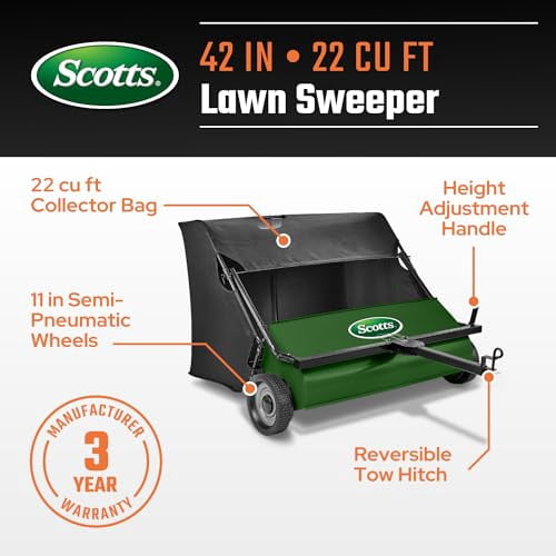 Ohio Steel 42" Lawn Sweeper 22 cu. ft. Capacity Hopper