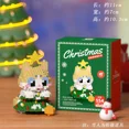 thumbnail image 5 of Bloques de construcción de árbol de Navidad para niños, juguete de ladrillos para armar árbol de Navidad, gato viejo, alce, regalo de vacaciones, novedad de 2024, 5 of 5