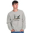 thumbnail image 4 of Drop BBQ Steak Funny Lifestyle Men's Crewneck Sweatshirt Brisco Brands S, 4 of 6