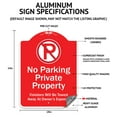 thumbnail image 2 of SignMission Designer Series Sign - No Parking Fire Lane | Red & White 18" x 24" Heavy-Gauge Aluminum Architectural Sign | Protect Your Business & Municipality | Made in the USA, 2 of 4