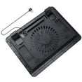 thumbnail image 5 of Laptop Fan Cooling Pad with Big Fans, Portable 2 in 1 USB Port, Blue LED Light, Adjustable Stand, 5 of 5