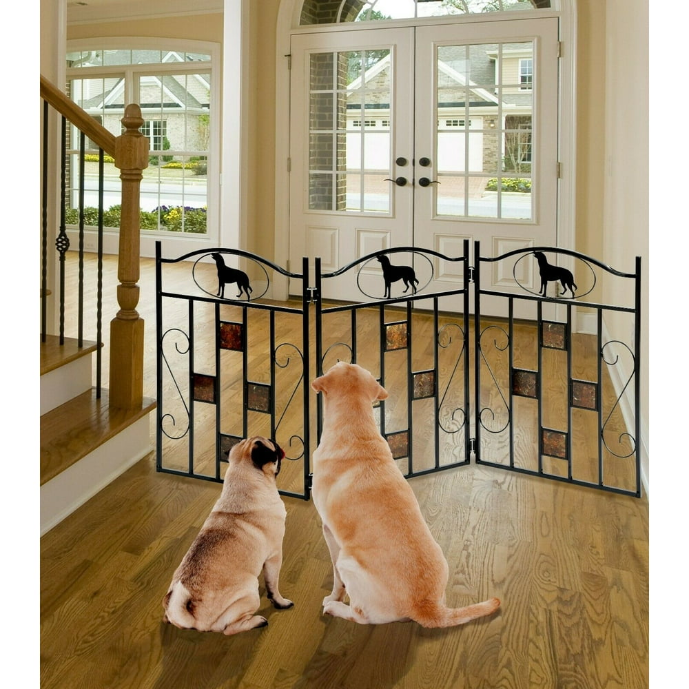 Dog Cat Pet Gate Fence Expandable Safety Gate Barrier Folding 3Panel